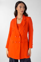 Orange Shimmer Blazer - Sale
