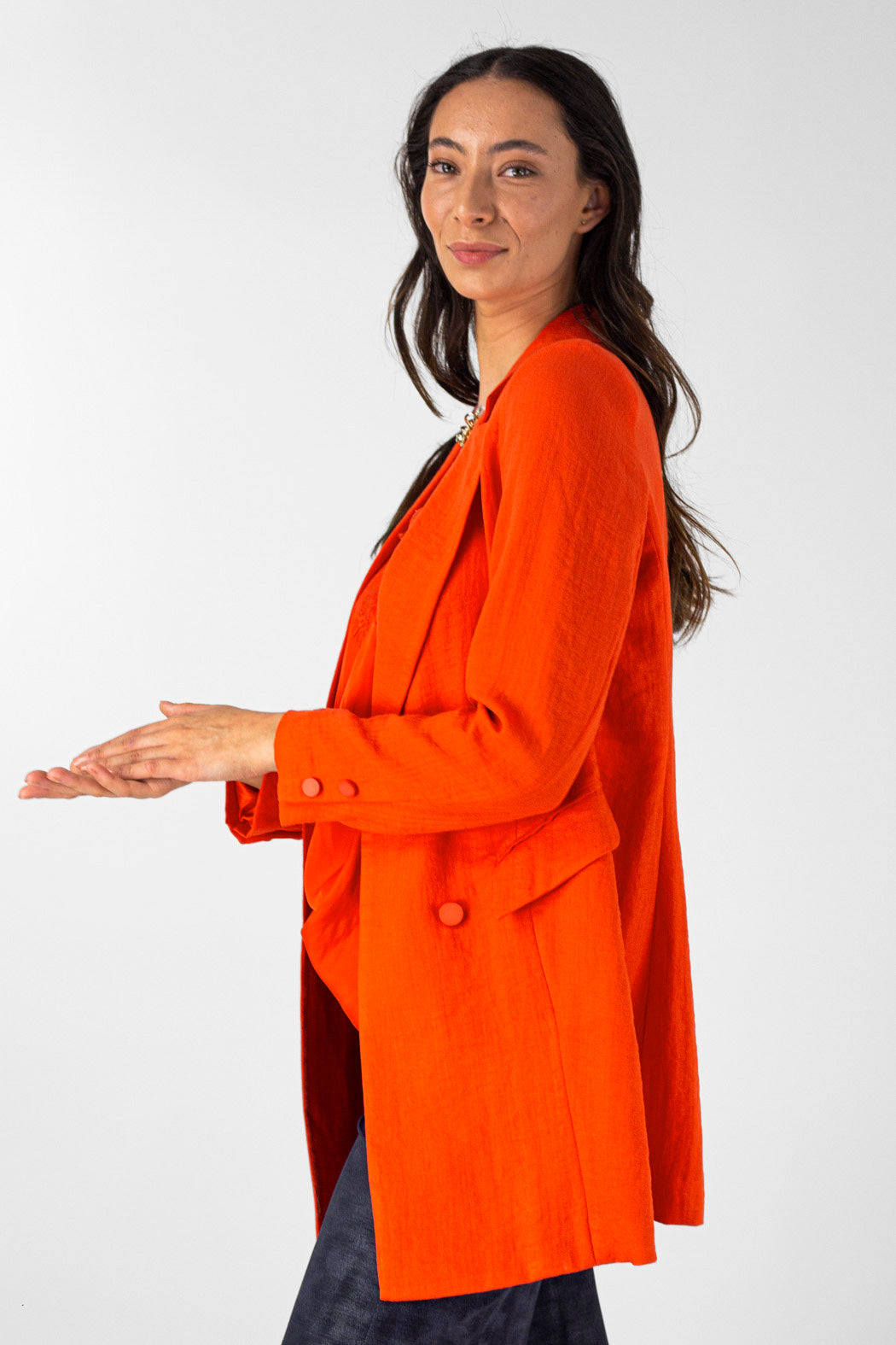 Orange Shimmer Blazer - Sale