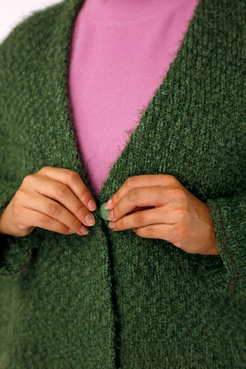 Khaki Wonder Crop Cardi - FINAL SALE