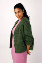 Khaki Wonder Crop Cardi - FINAL SALE