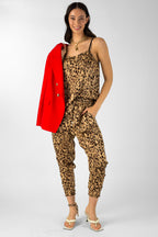 Tan Animal Lily Cami - Final Sale