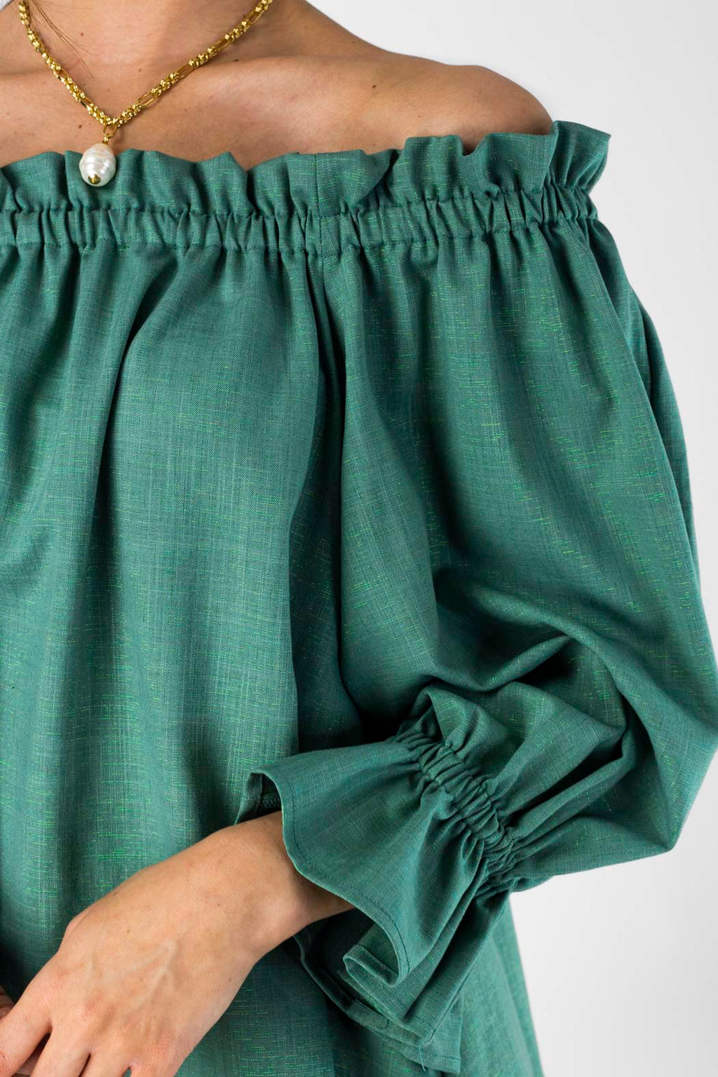 Sage Shimmer Top - FINAL SALE
