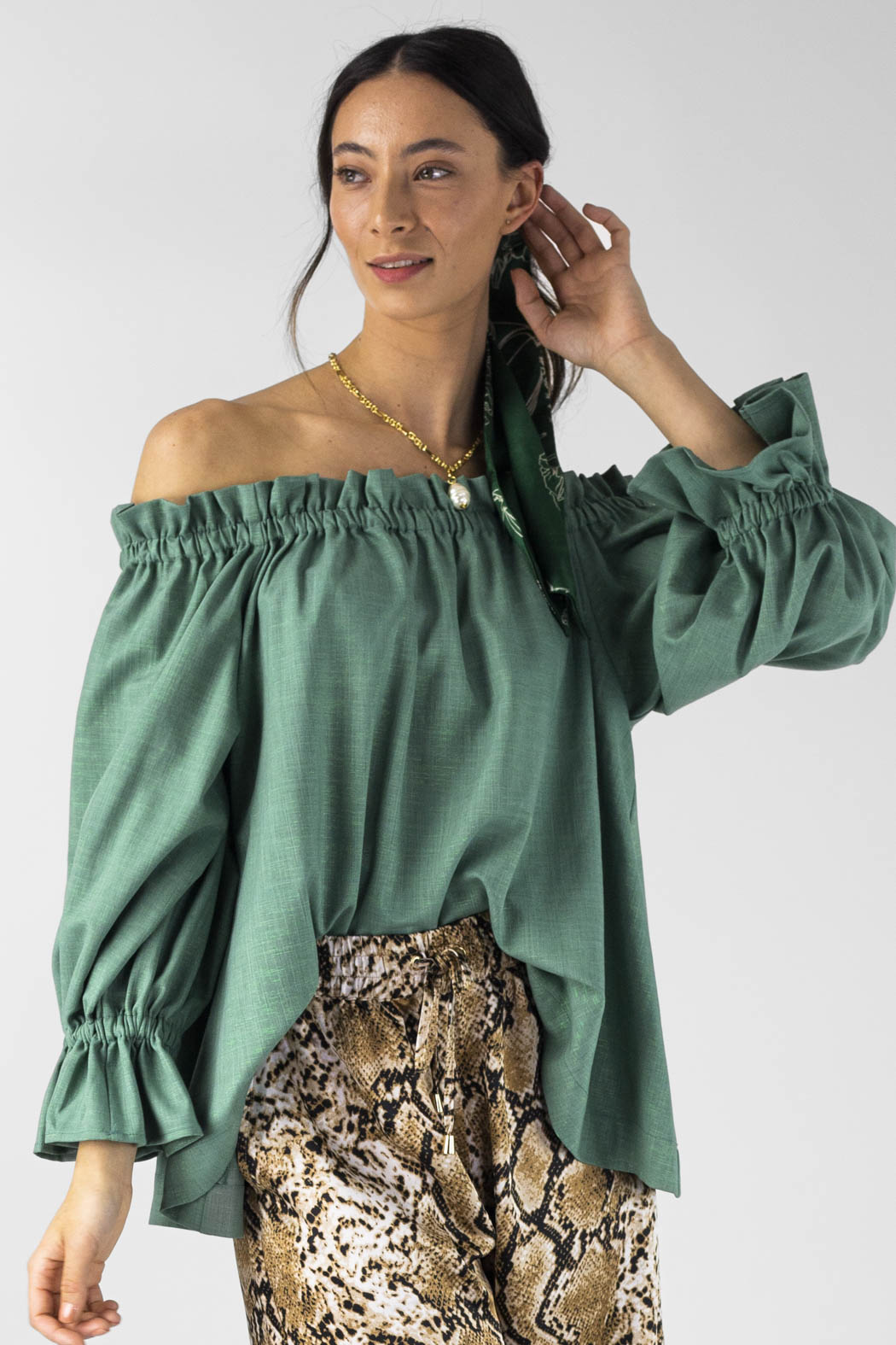 Sage Shimmer Top Nt
