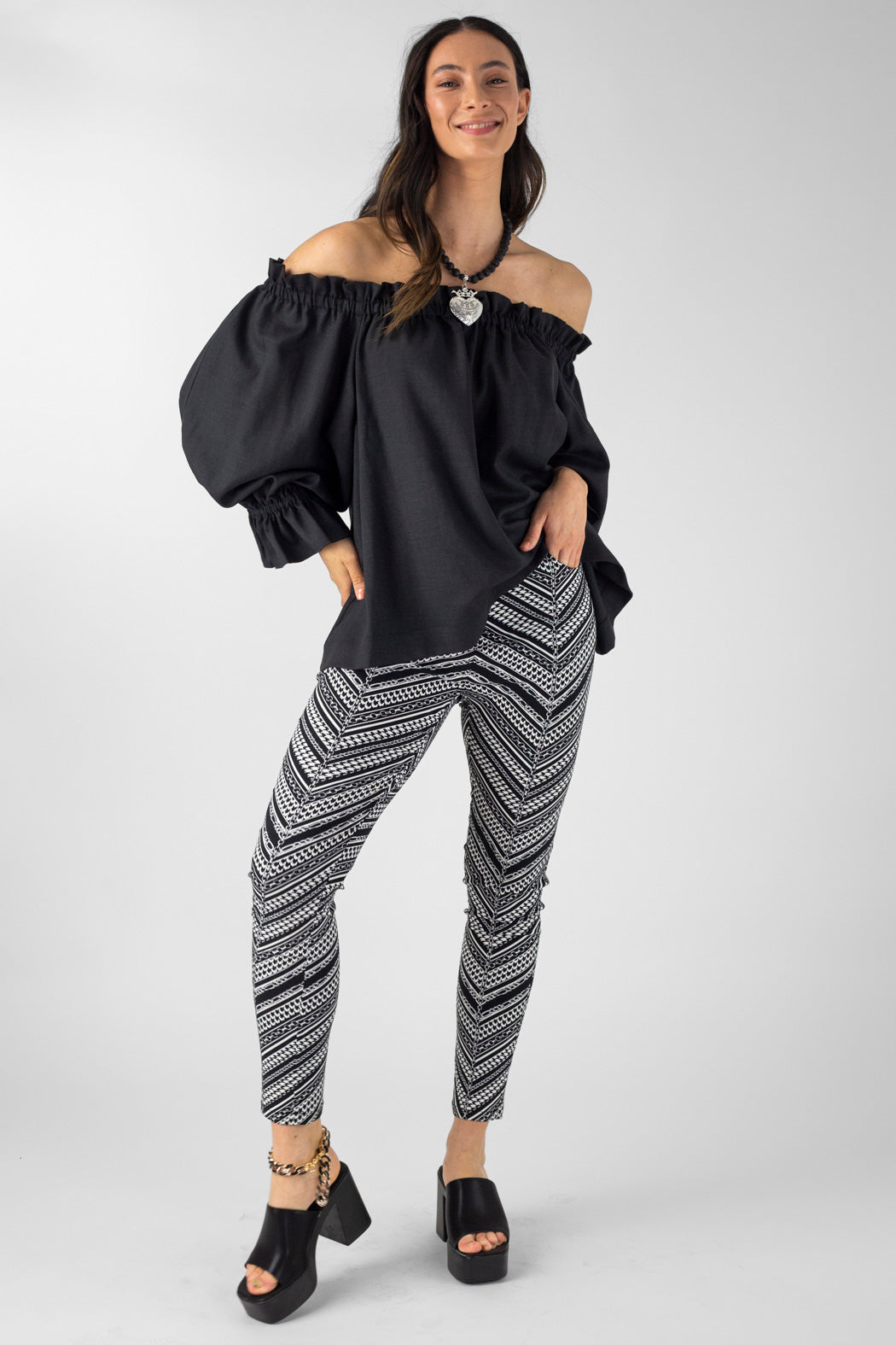 Black Shimmer Top NT