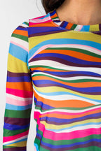 Rainbow Basic Mesh Top - Final Sale