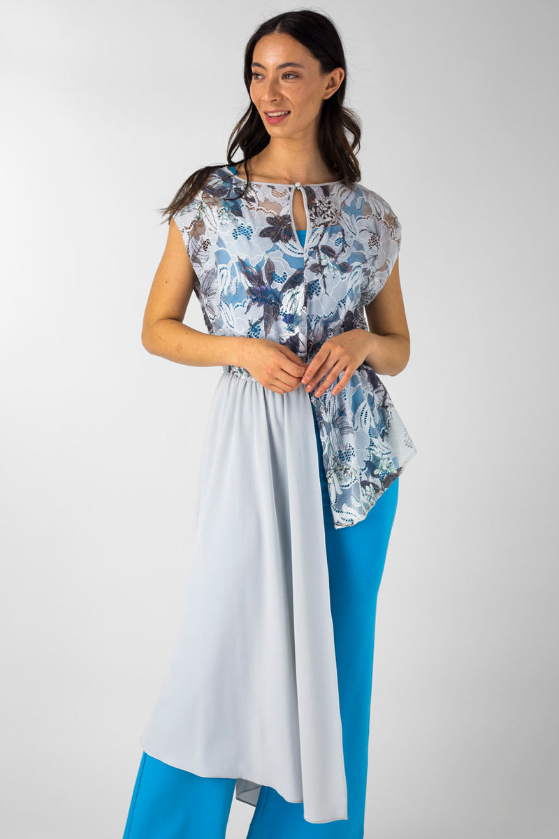 Mid Grey Whimsical Grecian Tunic - Final Sale