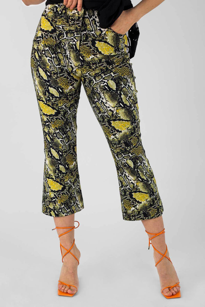Snake Crop Flare - Final Sale