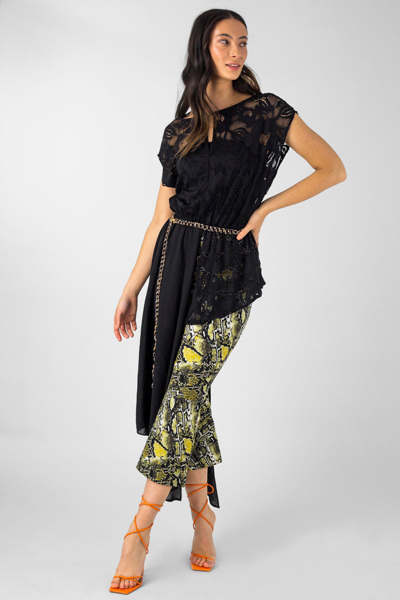 Snake Crop Flare - Final Sale