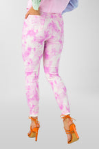 Pink Tie Dye Bengaline Jean - Final Sale