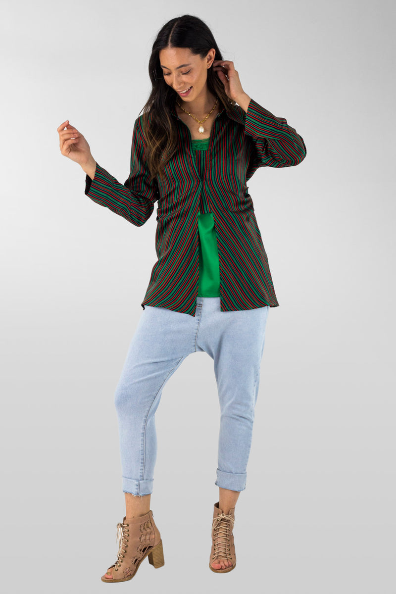 Stripe Print Nova Shirt - Final Sale