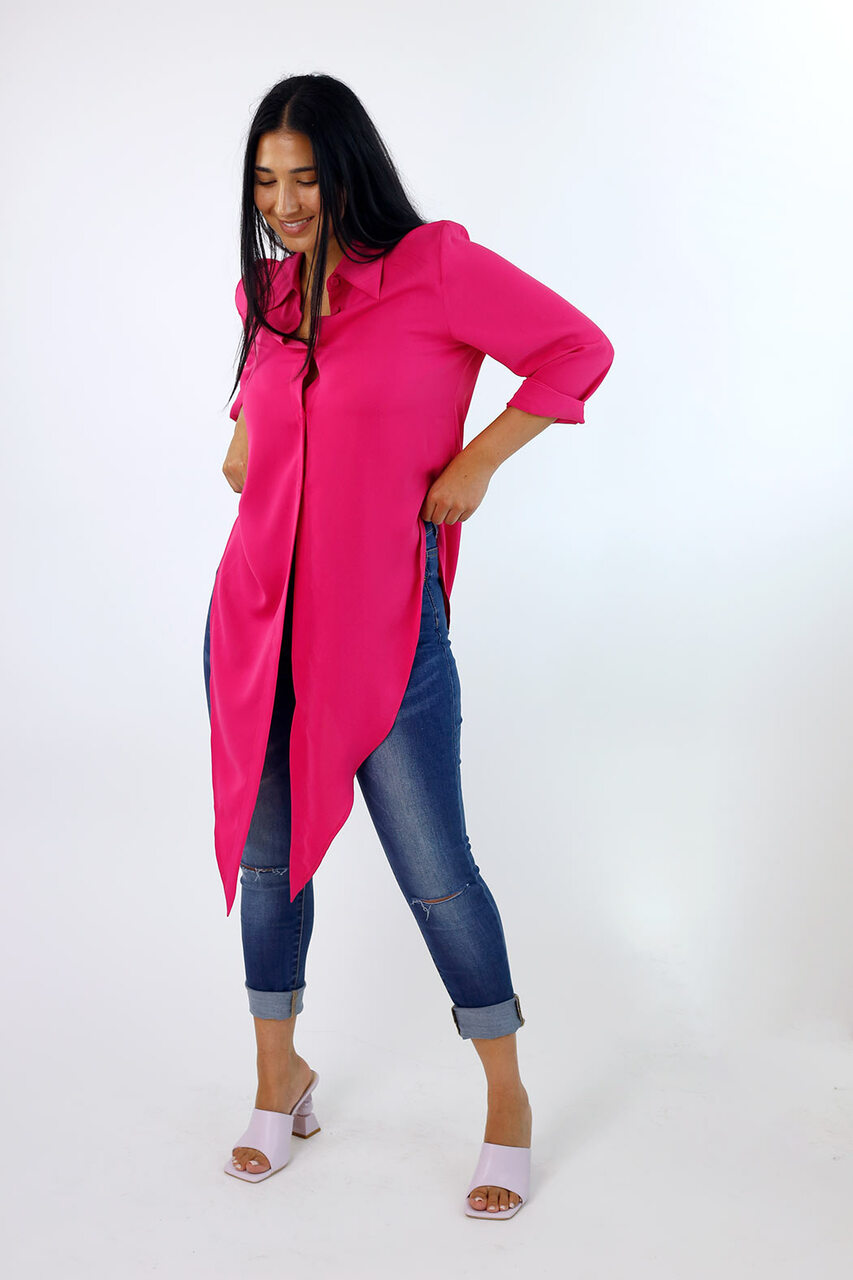 Hot Pink Soft Touch Zhoush Shirt - SALE