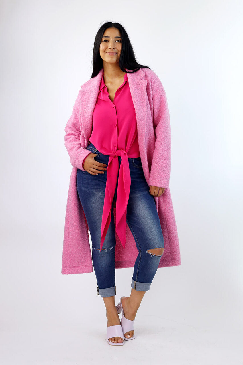 Hot Pink Soft Touch Zhoush Shirt - SALE