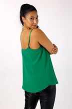 Green Soft Touch Lace Cami - FINAL SALE