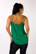 Green Soft Touch Lace Cami - FINAL SALE