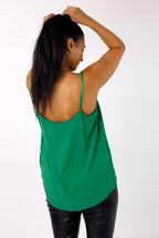 Green Soft Touch Lace Cami - FINAL SALE