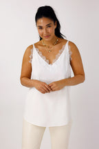 Ivory Soft Touch Lace Cami