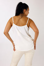 Ivory Soft Touch Lace Cami