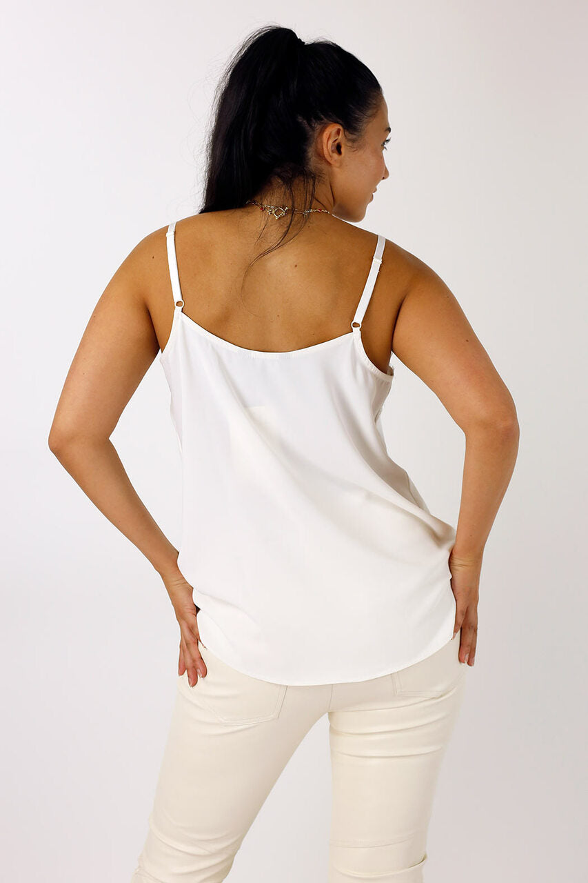 Ivory Soft Touch Lace Cami