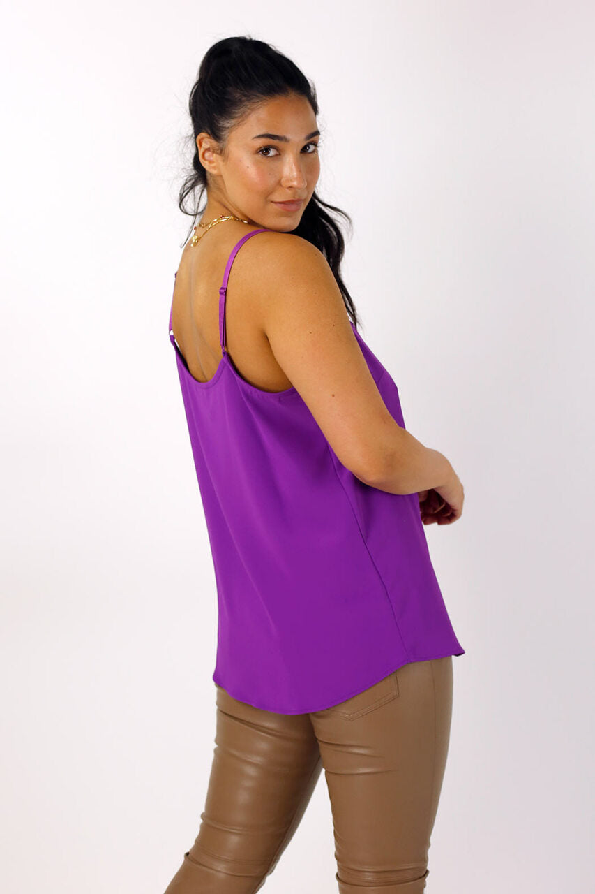 Magenta Soft Touch Lace Cami - FINAL SALE