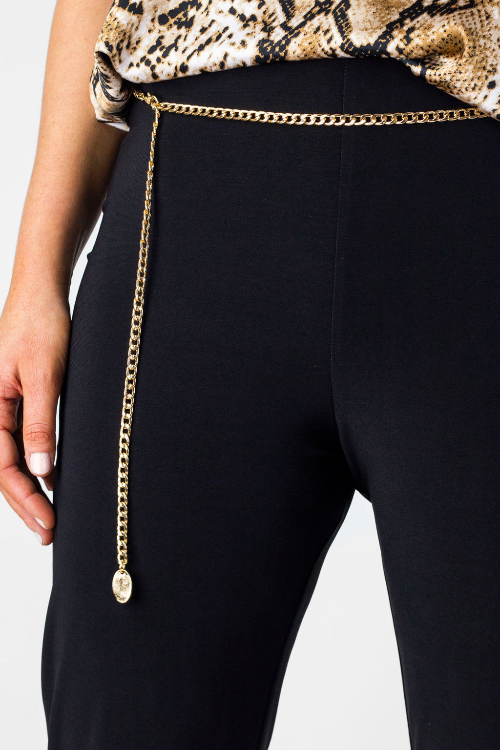 Black Superior Jersey Easy Fit Crop Pant - Final Sale