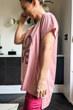 Rose Love V-neck T-shirt - Final Sale
