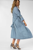 Duck Egg Euro Trench Coat - SALE