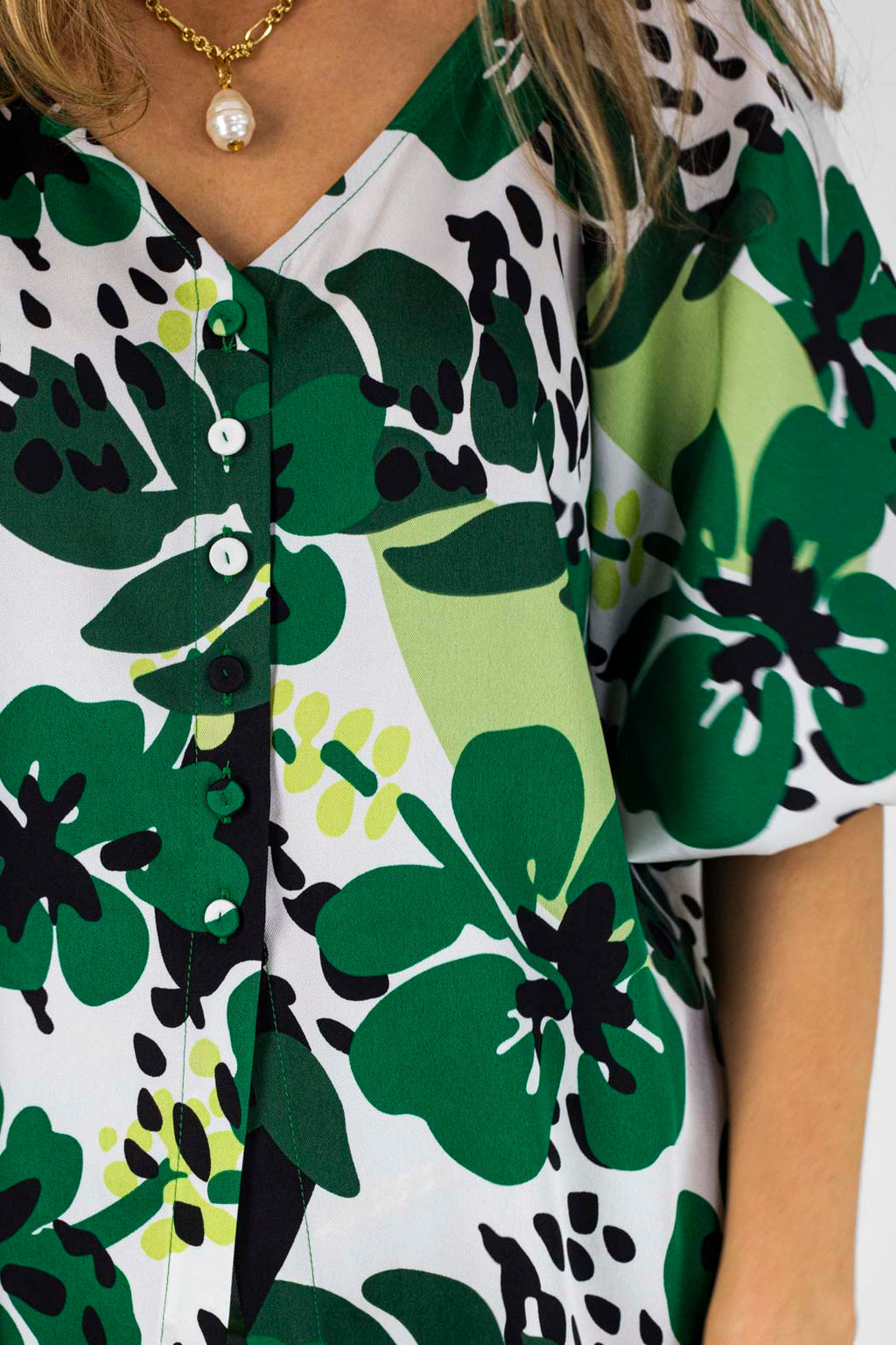 Green Bustier Zhoush Shirt