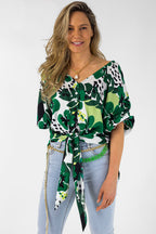 Green Bustier Zhoush Shirt