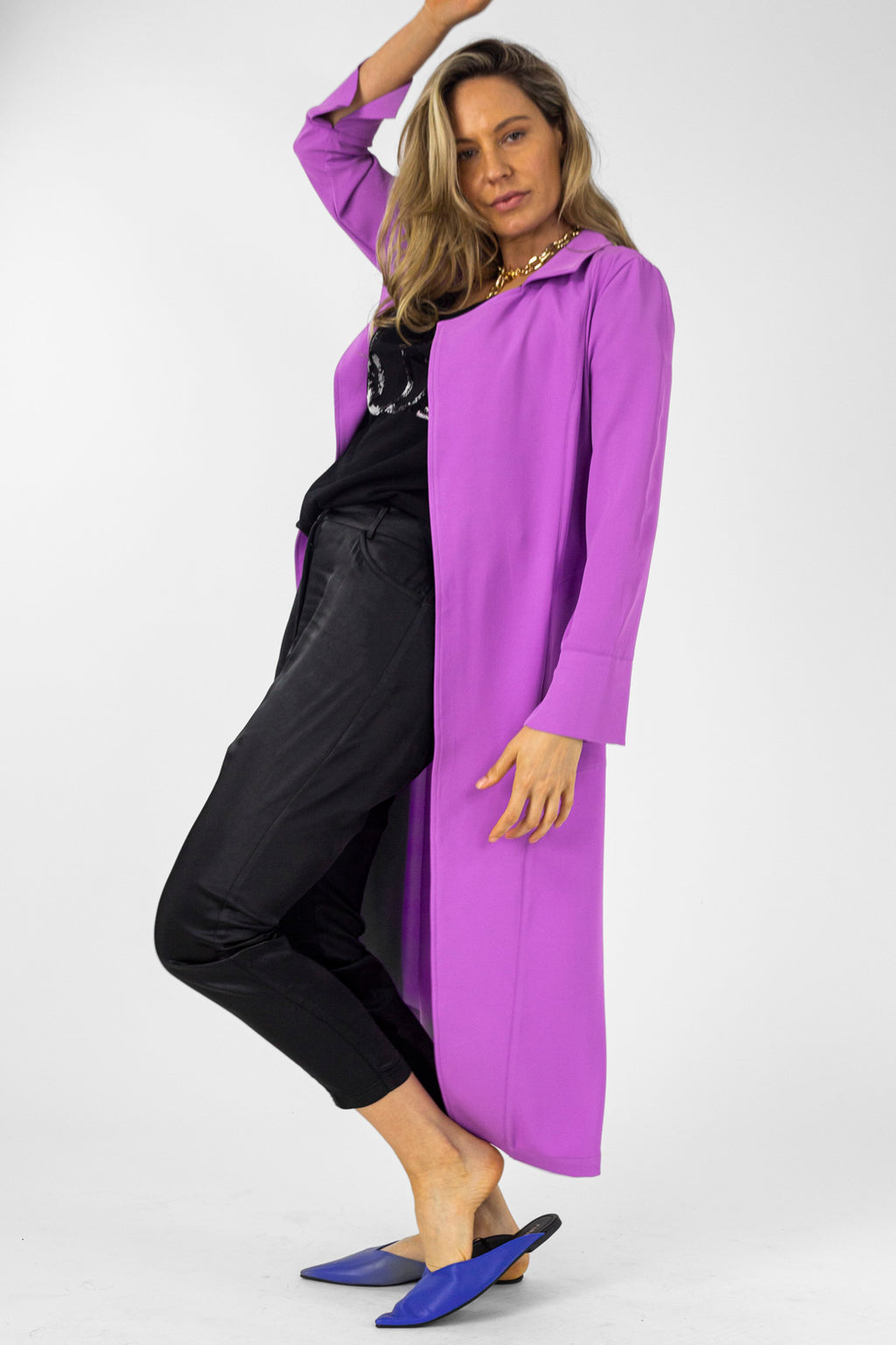 Lilac Euro Trench Coat Nt