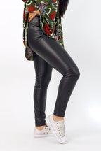 Black Vegan Leather Miracle Pant