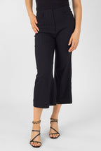 Black Textured Wide Flare - Sale