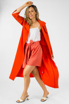 Orange Euro Trench Coat - Nt