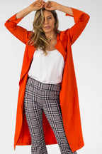 Orange Euro Trench Coat