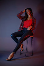 Shimmer Vegan Leather Miracle Pant - SALE