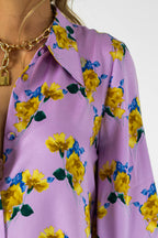 Lilac Floral Zhoush Shirt - Final Sale