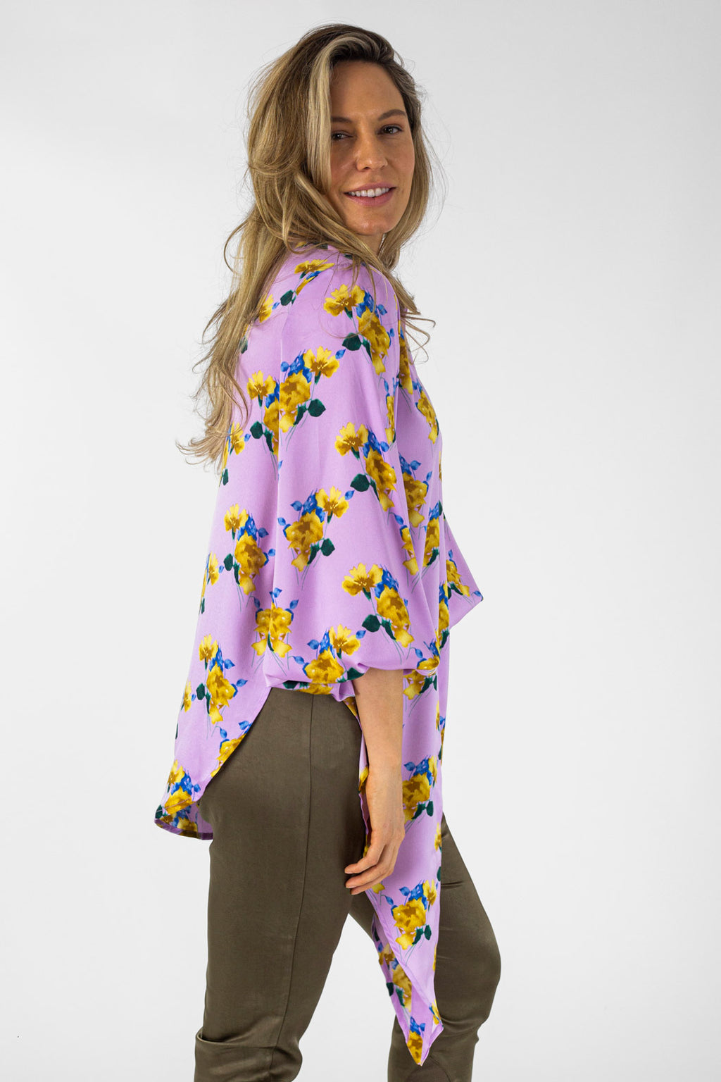 Lilac Floral Zhoush Shirt - Final Sale