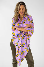 Lilac Floral Zhoush Shirt - Final Sale