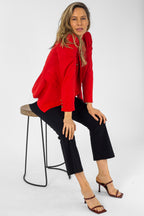 Red Shimmer Sisca Blazer - Sale