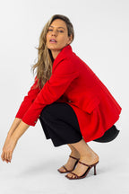Red Shimmer Sisca Blazer - Sale