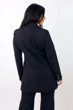 Black Plain Ponte Blazer - SALE