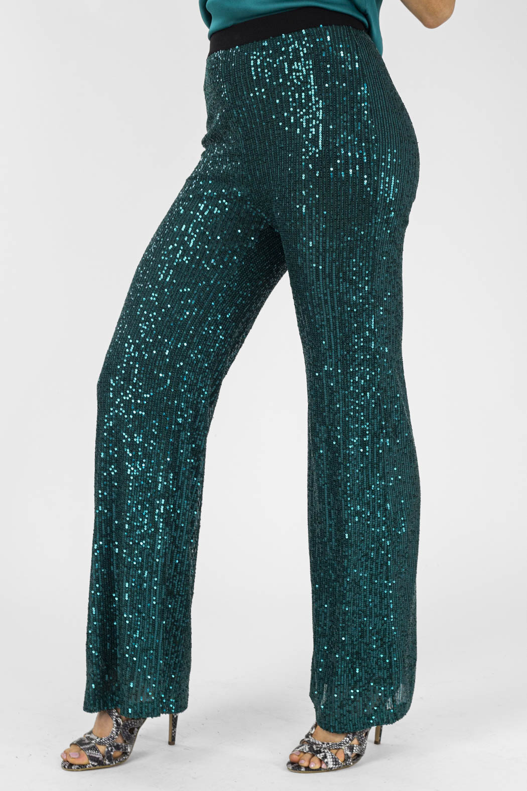 Jade Sequin Flare - Final Sale