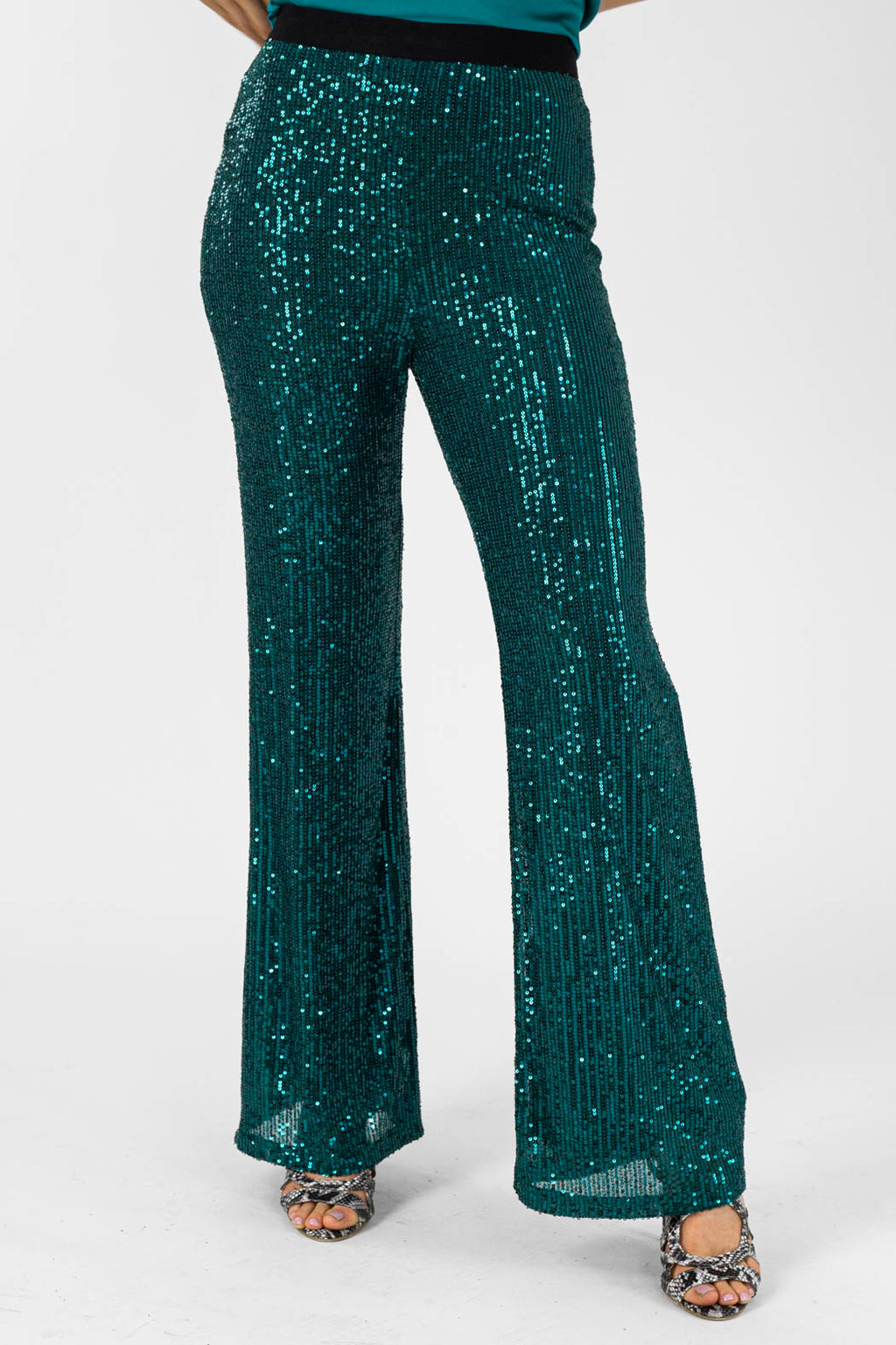 Jade Sequin Flare - Final Sale