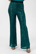 Jade Sequin Flare - Final Sale