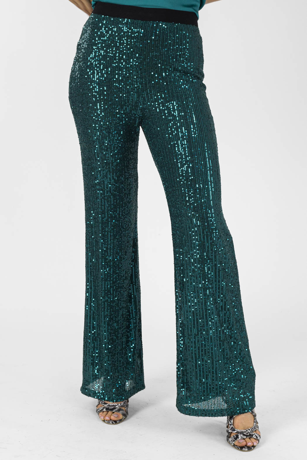 Jade Sequin Flare - Final Sale
