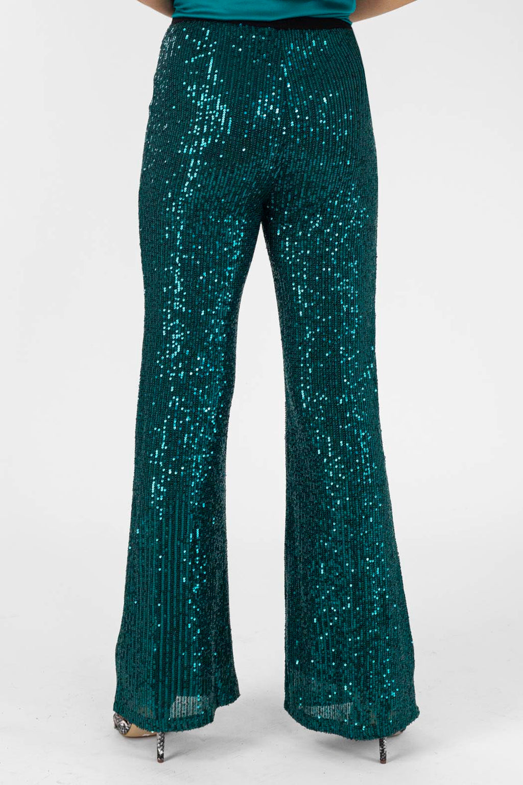 Jade Sequin Flare - Final Sale