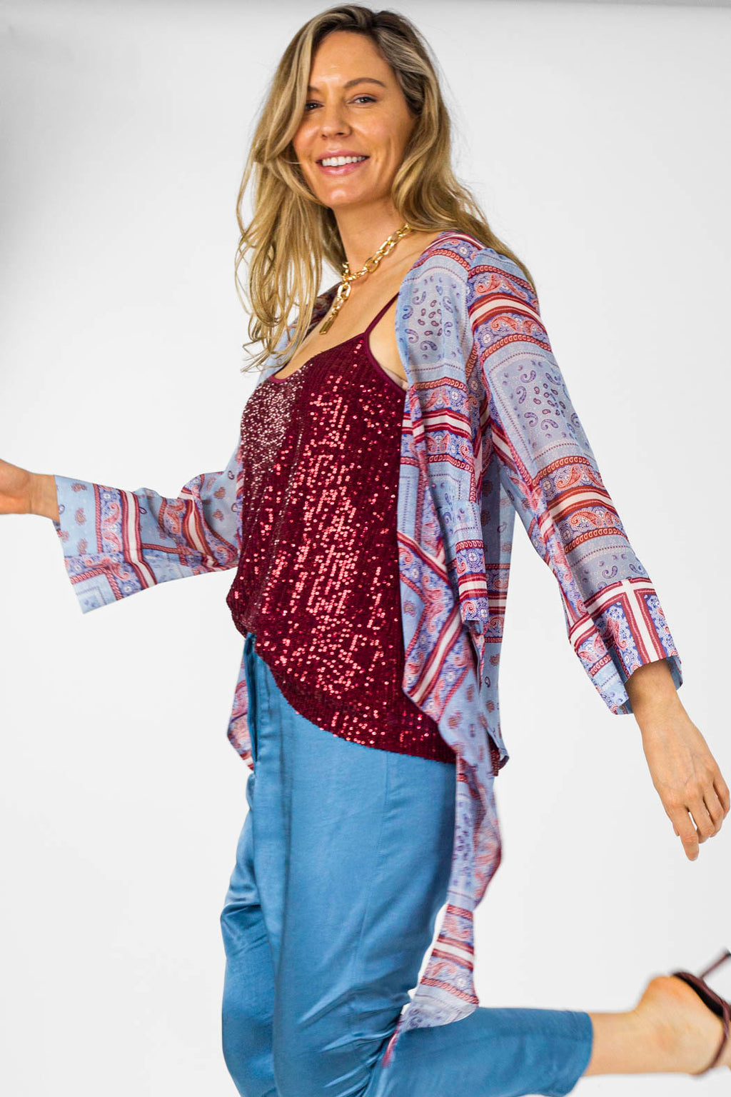 Red Sequin Cami - Final Sale