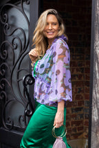 Lilac Print Bolero - Final Sale