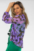 Lilac Print Bolero - Final Sale