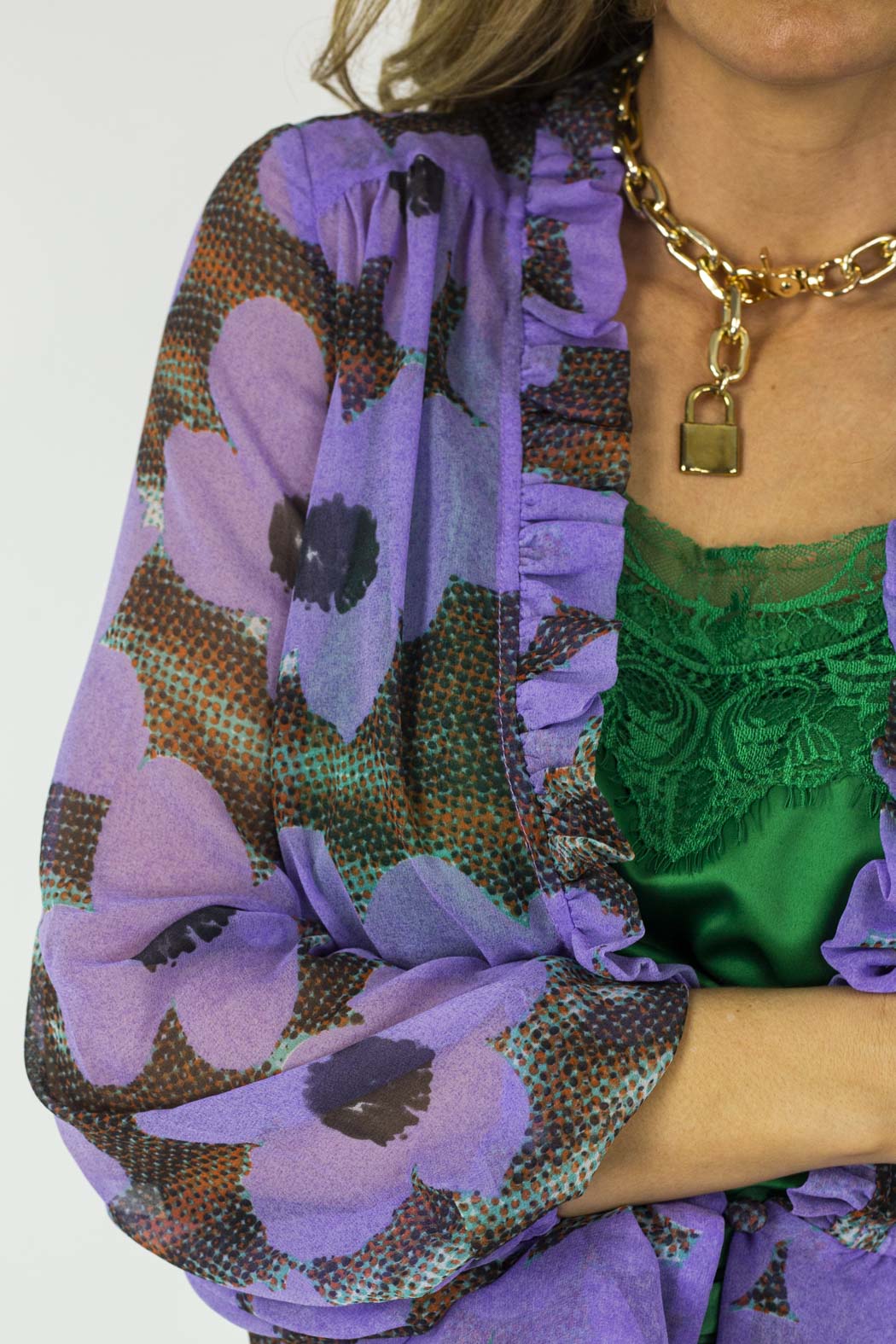 Lilac Print Bolero - Final Sale