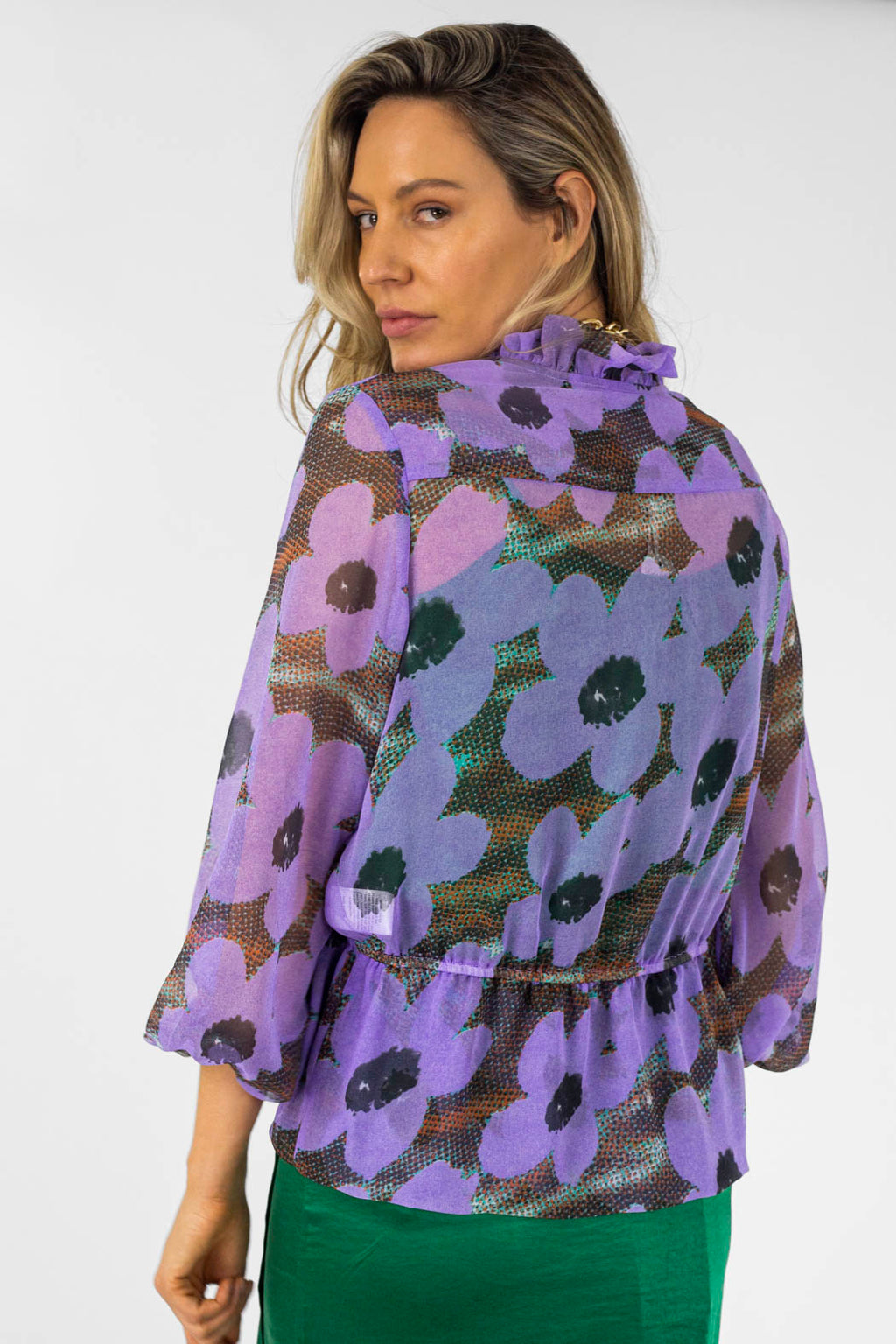 Lilac Print Bolero - Final Sale